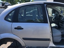 Citroen C3 original Tür hinten rechts Fond EZR Alugrau Bj 2003