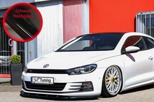 Spoilerschwert Frontspoiler aus ABS für VW Scirocco 3 inkl. R-Line Schwarz Glanz