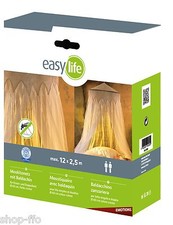 Moskitonetz weiß 12,5x2,5m Betthimmel Baldachin Mückennetz Fliegengitter Pool V