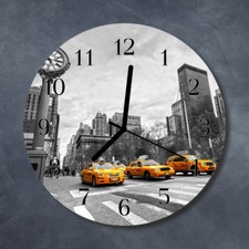 Tulup Echt-Glas Uhr Wanduhr