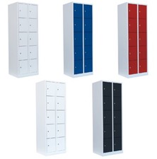 Schulspind Wertfachschrank Schließfachschrank Spind 10 Fächer 3 Farben wählbar
