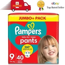 Pampers Baby-Dry Pants Windel Größe 9 19 kg + Einweg Pull-On Riesen Extra 40er Pack