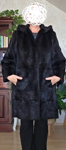 Edler nerzmantel mit kapuze - edler,