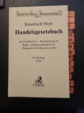 Handelsgesetzbuch Baumbach/Hopt 39. Auflage 2020 HGB Kommentar