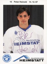 Peter Heinold - Autogramm signiert Eishockey Club Hedos München