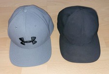 2 Cappy Kappe Caps Baseballkappe Grau Under Armour  & H&M Schwarz Mütze Hut #89#