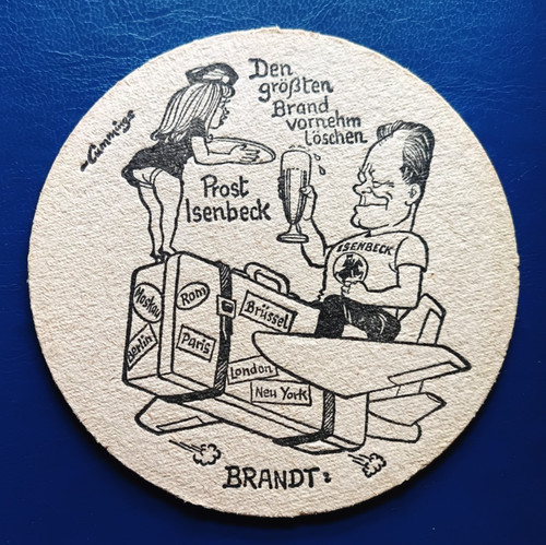 Bierdeckel brauerei isenbeck - bierdeckel,