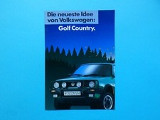 Prospekt / Katalog / Broschüre - VW Golf II - Country - 03/90