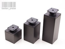 60x60 SCHWARZ / ALU Möbelfuß Möbelfüße Schrankfüße Sockelfuß Fuße Tischbeine