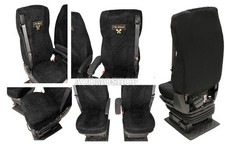 Sitzbezüge für DAF XF 106  Grammer Sitze schwarz  Old Skool