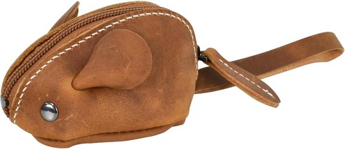 Kleingeldbörse maus aus leder - maus,