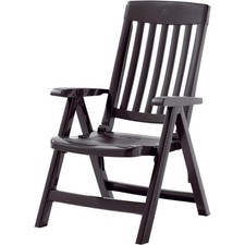 SIEGER Palma Klappsessel, anthrazit Vollkunststoff