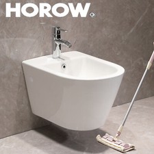 Wand Hänge Bidet mit Nano-Beschichtung Keramik Wand Wandbidet Hängebidet Weiß