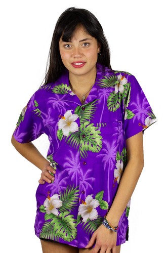 Funky hawaiibluse small - hawaiibluse, flower