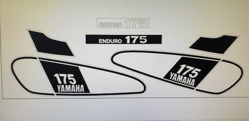 Yamaha dt175b 1975 full decal - yamaha,