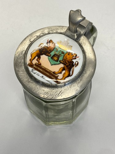 Antiker bierhumpen glas - antiker,