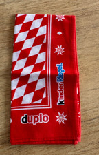 Halstuch rot weiß Karo duplo KinderRiegel hanuta yogurette  Baumwolle NEU