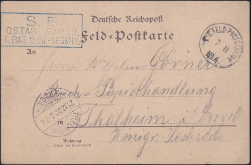 China feldpostkarte - in,