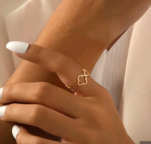 Ring set kleeblatt damenring - ring,