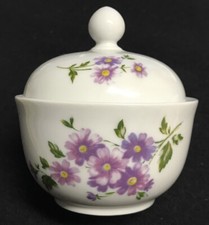 Retsch (Wunsiedel) - Zuckerdose - Geblümt lila Blumen