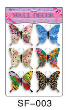 6 Set 3D Schmetterlinge Wandtattoo Wanddeko Wandtatoo Wandaufkleber Design 3
