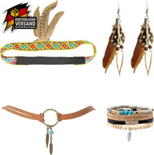 Indianer Kopf Schmuck Set