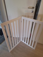 Abspergitter Weiss, 89cm Hoch, Holz, Hund