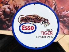 USA Tankstellenschild, Esso…put a Tiger in your tank, USA Sammleranfertigung