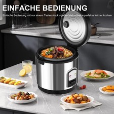 400W Reiskocher Dampfgarer Rice Cooker Antihaft Warmhaltefunktion