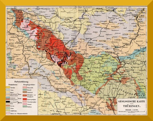 Thüringen geologische karte - +geologische,