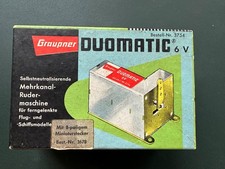 Graupner Duomatic 6V Rudermaschine – OVP, Sammlerzustand, Rarität