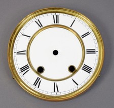 Altes Email Zifferblatt f Regulator Wanduhr Uhrmacher clock dial