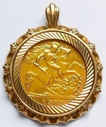 1982 half sovereign qeii - sovereign,