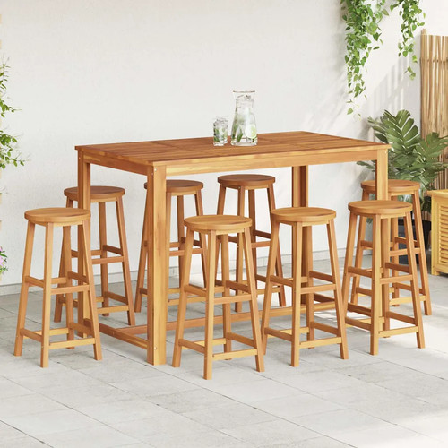 Barhocker stück massivholz - barhocker, 8
