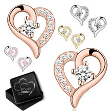 Herz Ohrringe echt 925er