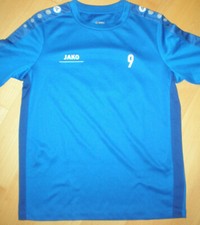 Kinder JAKO Fußballshirt / Sport T-Shirt Gr. 152 11-12Y  - guter Zustand, blau