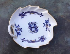 Meissen: Blattschale Reicher blauer Hofdrache goldgeschuppt 1. Wahl