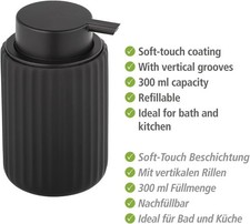 WENKO Flüssigseifenspender Belluno, nachfüllbarer Seifenspender