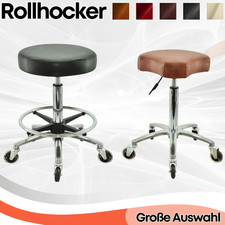 Rollhocker höhenverstellbar Arbeitshocker Hocker Drehhocker Kosmetikhocker Vakon
