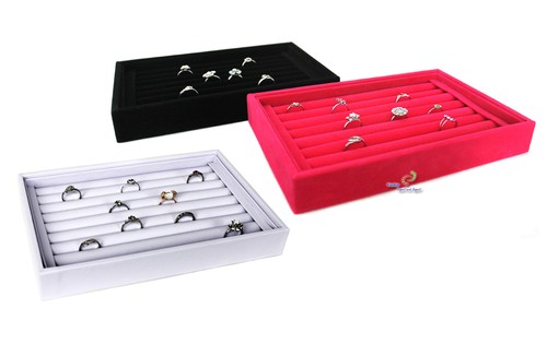 Samt ringkasten schmuckkasten - samt,