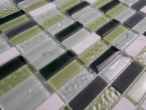 Naturstein marmor glas mosaik - glas,