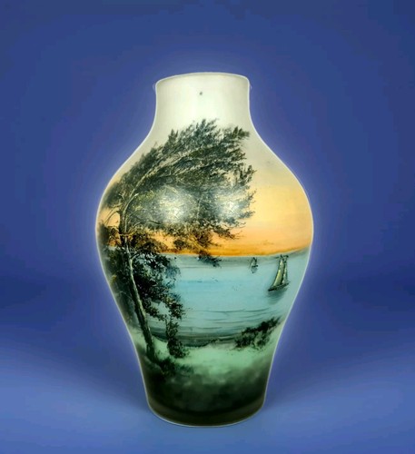 L0596 art deco - glas, vase,