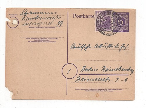 Alibes ganzsache 951 - alibes, mi
