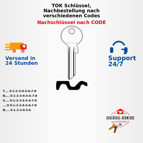 Tok trelock nachschlüssel - tok,