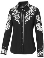 Damenbluse Westernbluse Country Cowgirl Western Stars & Stripes »LILITH«