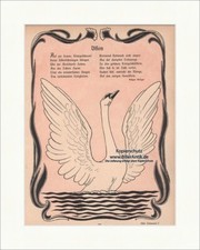 Vision Otto Eckmann Schwan Vogel Edgar Steiger Hirth Königsschloß Jugend 1711