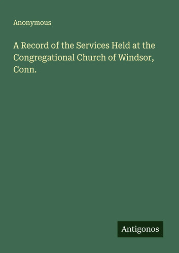 Anonymous record of the - |,