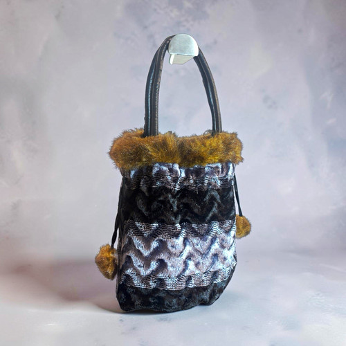 Damen beuteltasche samt - beuteltasche,