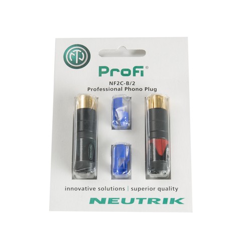 Neutrik nf2c cinchstecker - nf2c-b-2,