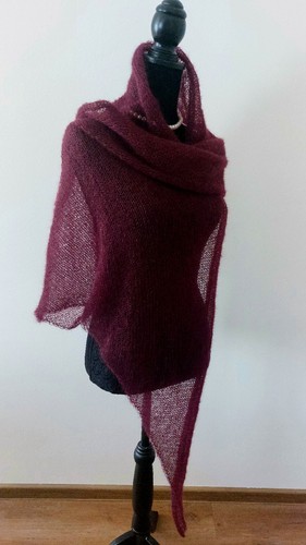 Tuch handgestrickt mohair - tuch,
